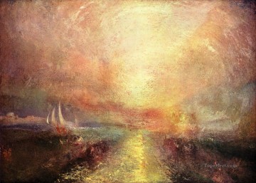 Yacht Approaching the Coast Turner Oil Paintings